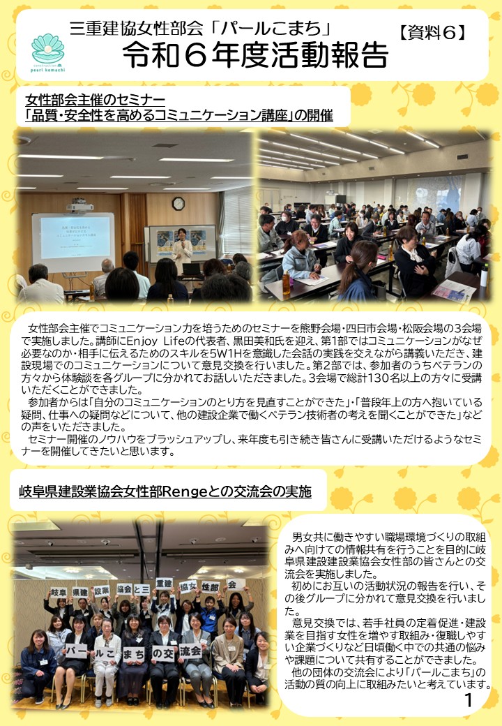 2024年度の活動の写真